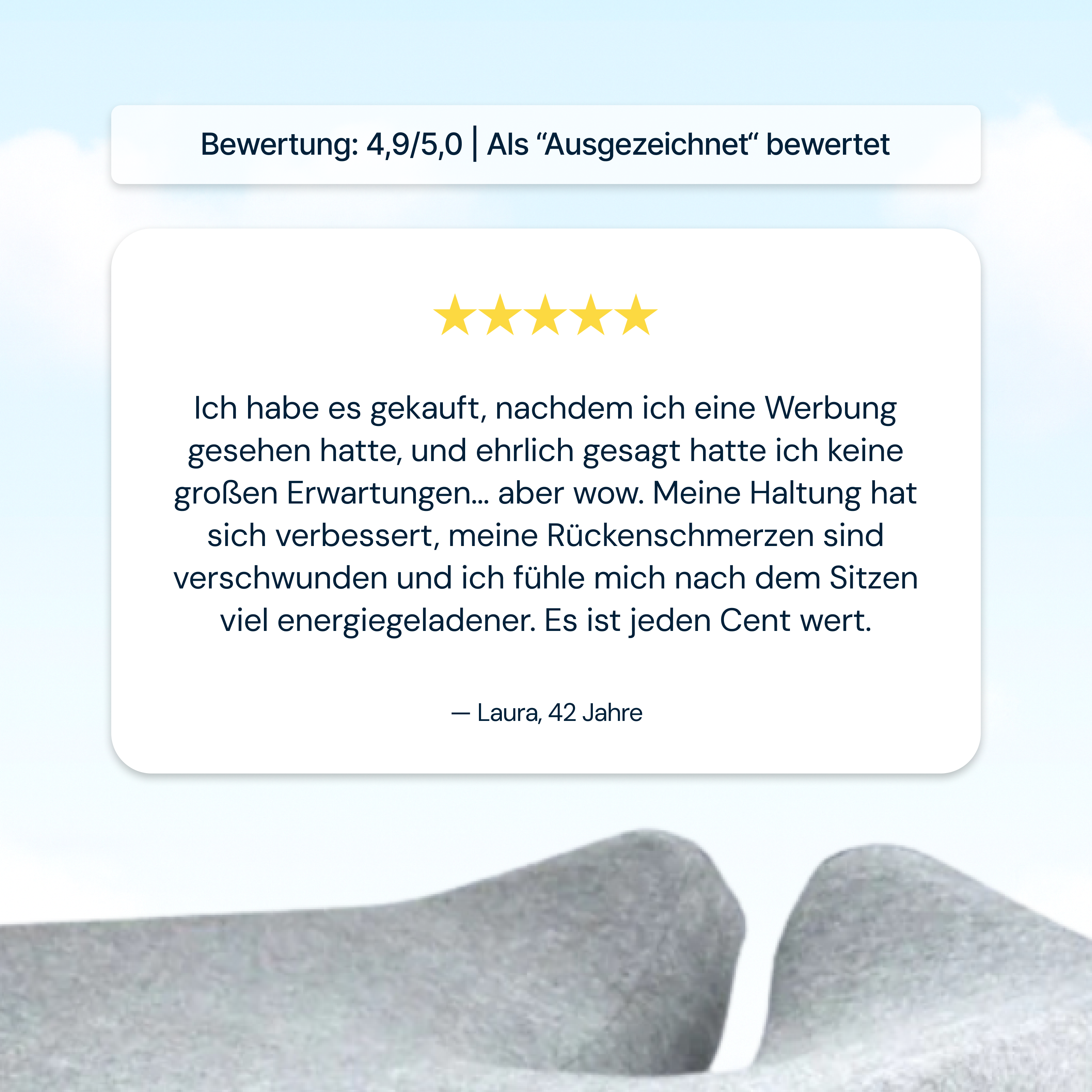 Curosleep - BüroHaltung Kissen