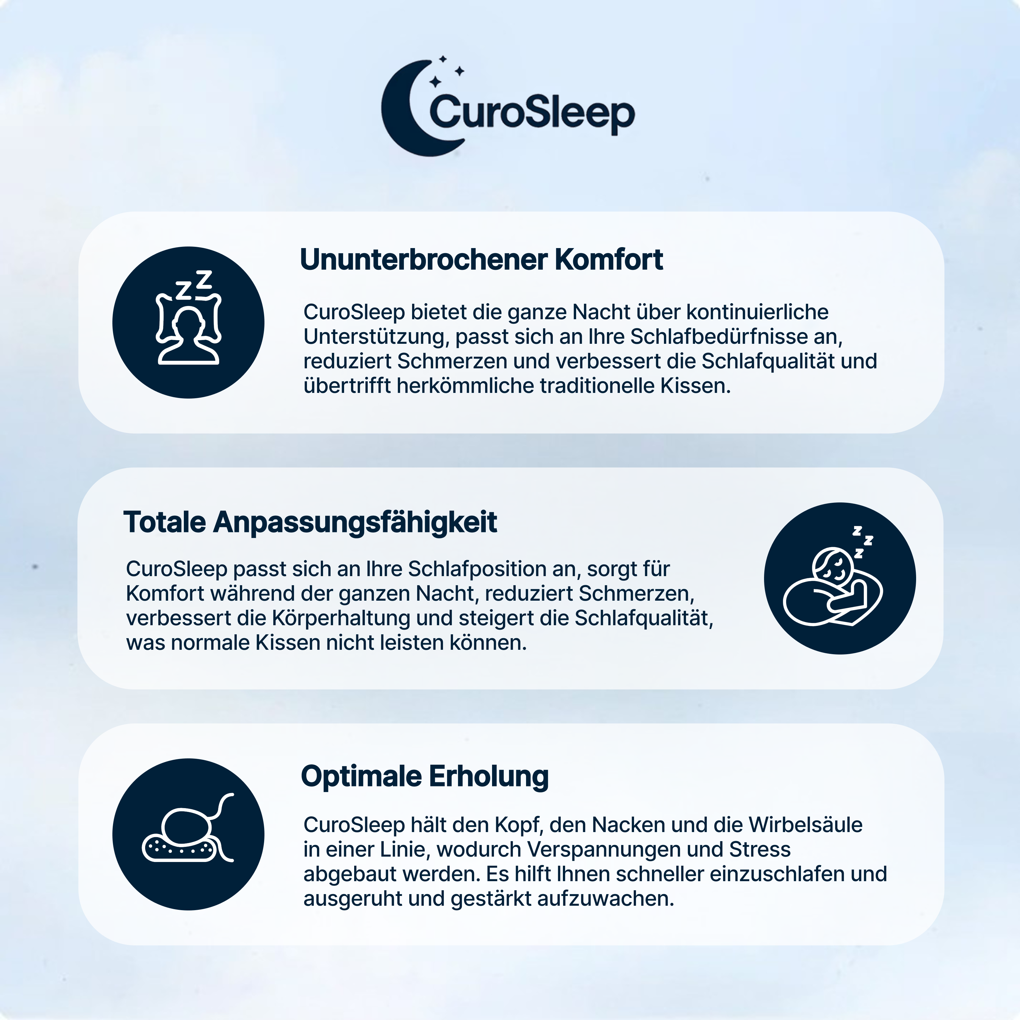 CuroSleep - Die Erleichterung, auf die Sie gewartet haben.