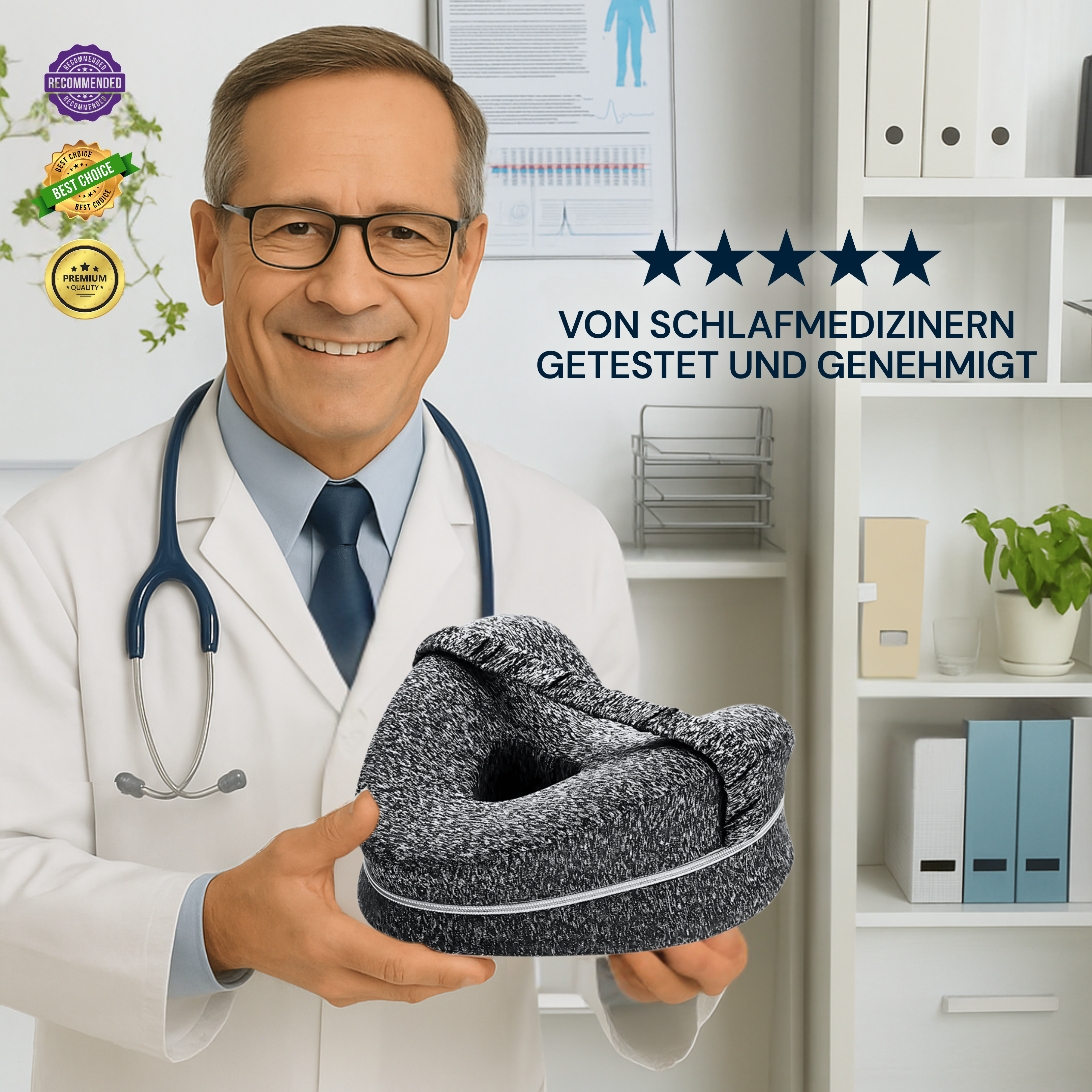 CuroSleep - Ischias-Bein- und Hüftkissen